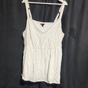 Torrid White Eyelet Camisole Top
